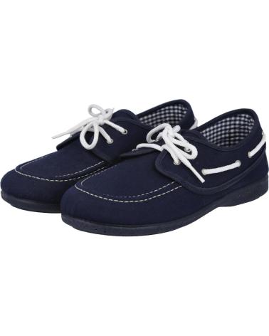 Nauticos für Junge ANDREA RUIZ 645-1 ZAPATILLAS LONA NIÑO MARINO