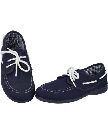 Nauticos für Junge ANDREA RUIZ 645-1 ZAPATILLAS LONA NIÑO MARINO