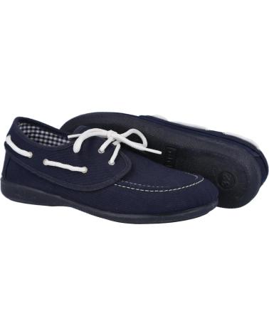 Nauticos für Junge ANDREA RUIZ 645-1 ZAPATILLAS LONA NIÑO MARINO