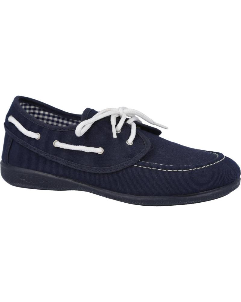 Nauticos für Junge ANDREA RUIZ 645-1 ZAPATILLAS LONA NIÑO MARINO