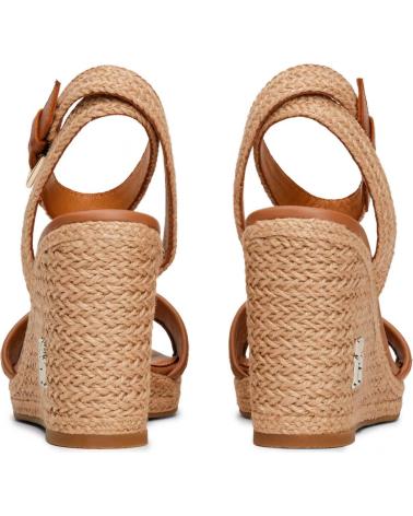 Sandalen für Damen TOMMY HILFIGER SANDALIAS ETH ROPE HIGH WEDGE SANDAL BEIGE