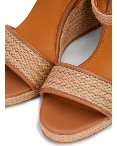 Sandalen für Damen TOMMY HILFIGER SANDALIAS ETH ROPE HIGH WEDGE SANDAL BEIGE