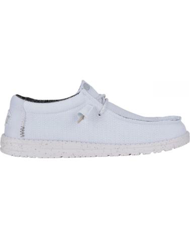 Sapatos HEY DUDE  de Homem MOCASIN WALLY SPORT MESH WHITE  WHITE-WHITE