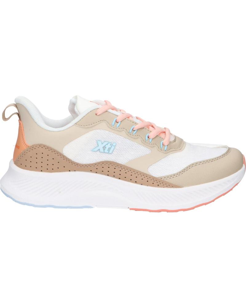 Zapatillas deporte XTI  de Mujer 140794  TEXTIL COMBINADO BEIGE