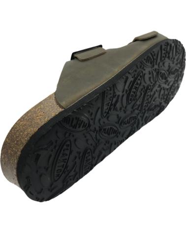 Sandales PLAKTON  pour Homme CHANCLA PIEL BIO HOMBRE 175857 731-X  KAKI
