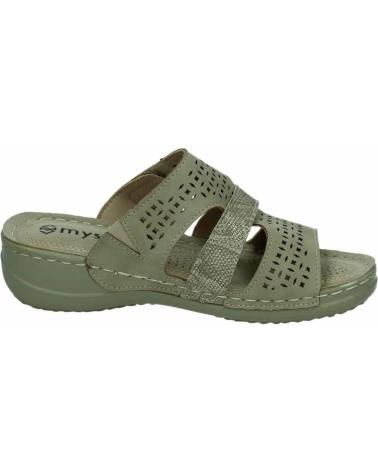 Woman Sandals MYSOFT CHANCLA CONFORT MUJER 21M013  TAUPE