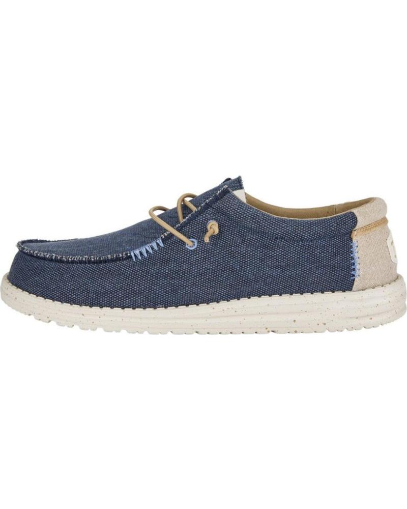 Nauticos per Uomo HEY DUDE HOMBRE MOCASINES WALLY COASTLINE JUTE MARINO VARIOS COLORES