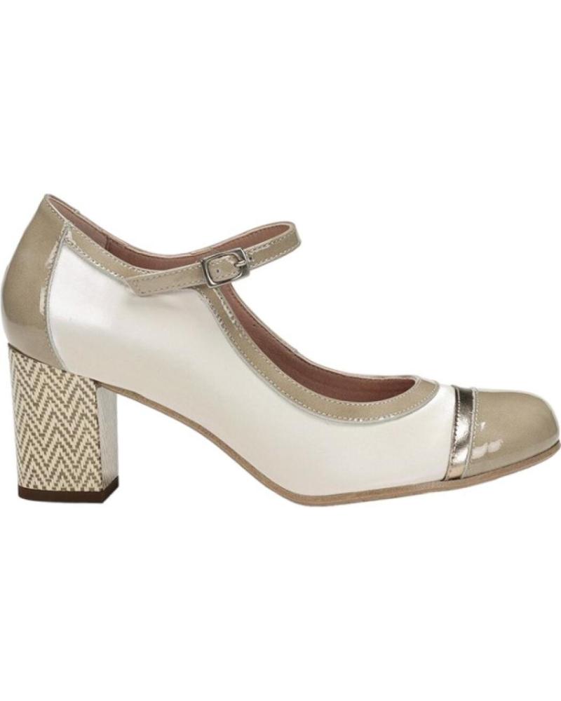Zapatos de tacón DORKING  per Donna ZAPATOS SALON COMBINADO  SAURA CREMA PERLA