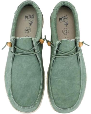 Chaussures WALK IN PITAS  pour Homme WALLABI WP150 WASHED MENTA  VERDE