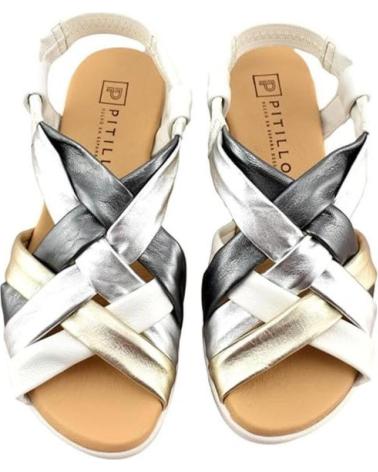 Woman Sandals PITILLOS SANDALIAS PLANAS 5542 MUJER  BLANCO