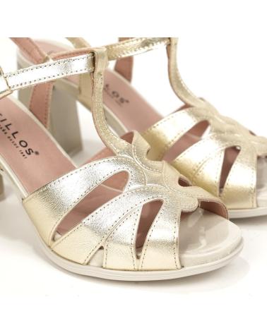 Sandales PITILLOS  pour Femme SANDALIAS DE TACON 5702 MUJER ORO  DORADO