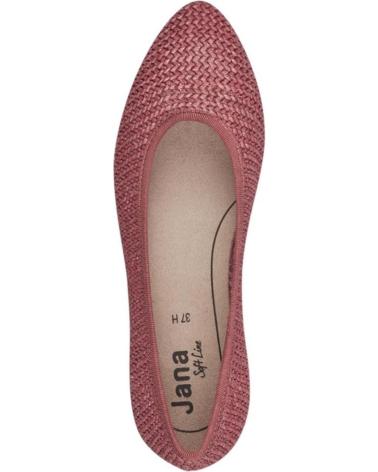 Woman Flat shoes OTRAS MARCAS 22172 RAFIA ELASTICA  ROSA