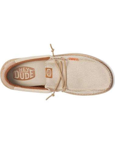 Chaussures HEY DUDE  pour Homme WALLY COASTLINE JUTE  BEIG