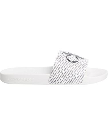 Chanclas CALVIN KLEIN  de Mujer y Hombre y Niño SANDALIAS-CK JEANS-YM0YM00955-01W  WHITE