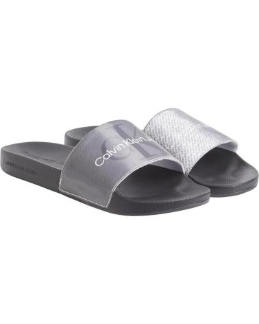 Chinelos CALVIN KLEIN  de Mulher SANDALIAS-CK JEANS-YW0YW01403-0GN  BLACKSILVER