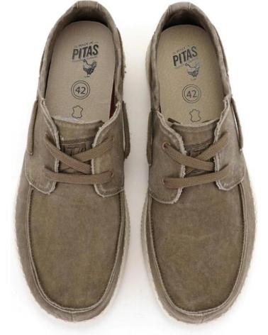 Scarpe WALK IN PITAS  per Uomo NAUTICOS PITAS WP150-BOAT WASHED 27 TAUPE BEIGE  TOPO