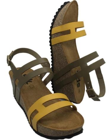 Sandalias SPK  de Mujer SANDALIA MUJER VAQUETILLA 138  KAKI