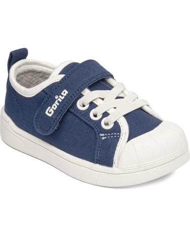 Esportes  GORILA  de Menina e Menino ZAPATILLAS DEPORTE 77102 CANVAS GLOBO  AZUL