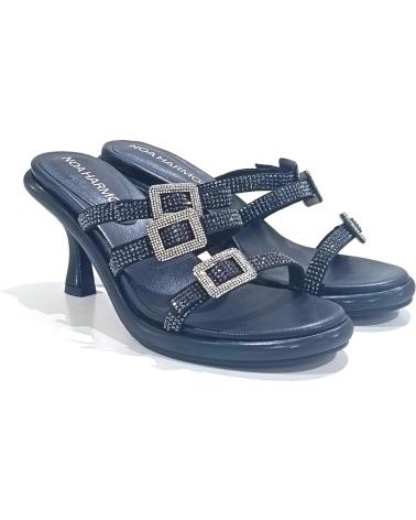 Sandalias NOA HARMON  de Mujer SANDALIA VESTIR EN TEXTIL CON TACON Y PLATAFORMA  NEGRO