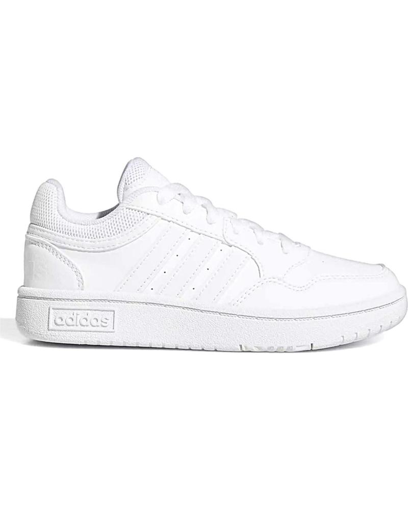 Scarpe per Bambina e Bambino ADIDAS ZAPATILLAS HOOPS 3 0 PARA NINOS UNISEX EN COLOR BLANCO BLANCO