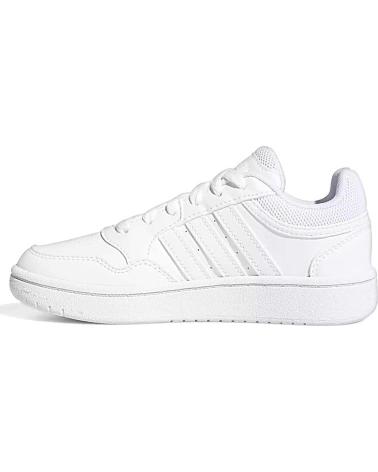 Scarpe per Bambina e Bambino ADIDAS ZAPATILLAS HOOPS 3 0 PARA NINOS UNISEX EN COLOR BLANCO BLANCO