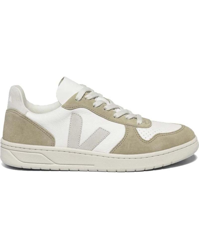 Deportivas VENEZIANAS SCARPE ORIGINALI  de Mujer ZAPATILLA VEJA MUJER VX0509298 V10 EXTRA WHITE NATURAL SAHAR  BLANCO