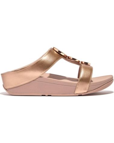 Woman Sandals FITFLOP SANDALIAS HJ2-323 W HALO BEAD CIRCLE  ROSE GOLD