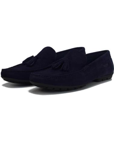 Sapatos BUITTOS OF COLORS  de Homem MOCASIN 100 PIEL BORLAS 424  MARINO