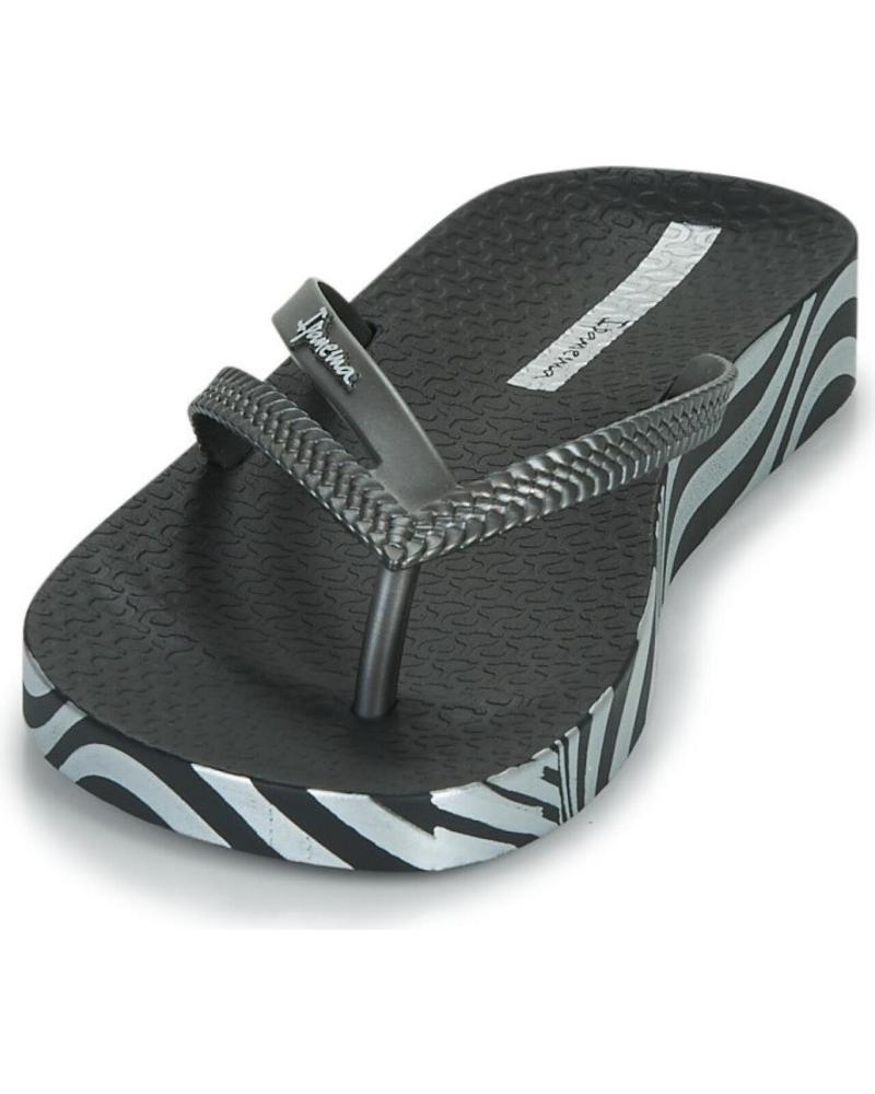 Ipanema Bossa Soft V Fem Infradito Donna - Materiale Sintetico, Plateau 2cm, Nero/Argento - Foto 4