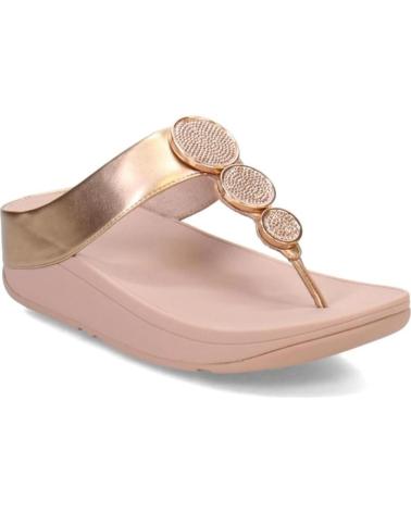 Sandales FITFLOP  pour Femme SANDALIAS PLANAS HALO BEAD-CIRCLE MUJER  ROSA