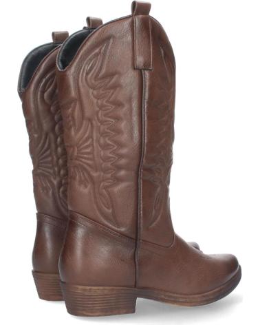 Botas PUNTOSALAO  de Mujer BOTAS ALTAS TACON CAMPERO BAJO PARA MUJER COLOR CUERO C19004  VARIOS COLORES