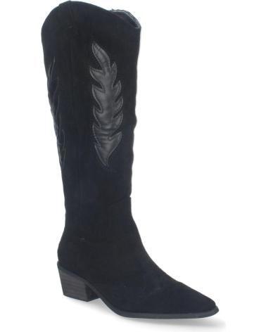 Botas PUNTO SALAO  de Mujer BOTAS CAMPERAS ALTAS TACON BAJO PARA MUJER COLOR NEGRO  VARIOS COLORES