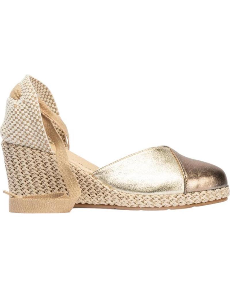 Sandalias PITILLOS  de Mujer ALPARGATAS ORO  PLATA VIEJA