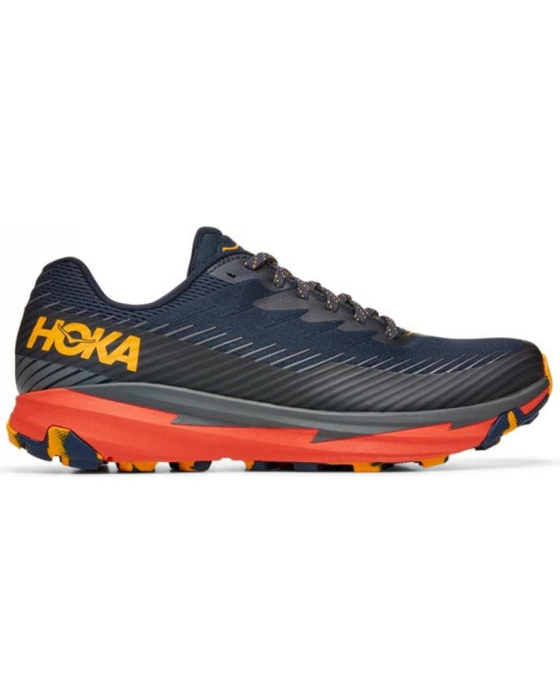 Zapatillas deporte HOKA  de Hombre M TORRENT 2 1110496  NEGRO-AZUL MARINO-NARANJA FLUOR
