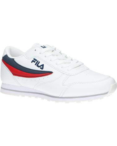 Scarpe sport per Donna e Bambina e Bambino FILA FFT0014 ORBIT LOW 13032 WHITE-DRESS BLUES