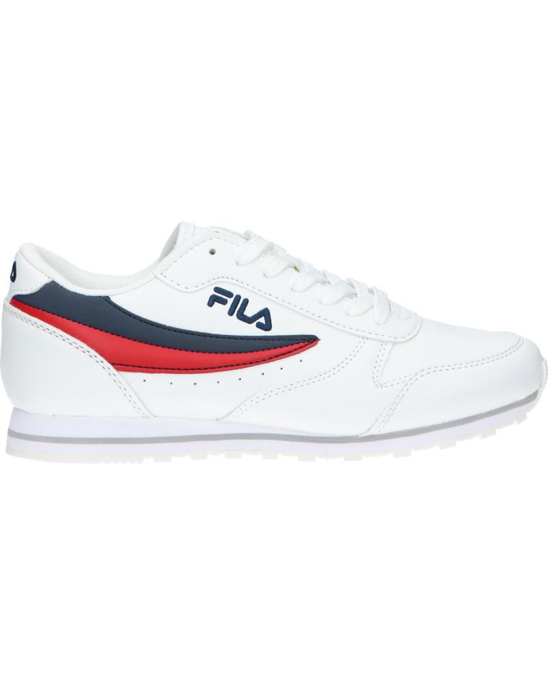 Scarpe sport per Donna e Bambina e Bambino FILA FFT0014 ORBIT LOW 13032 WHITE-DRESS BLUES