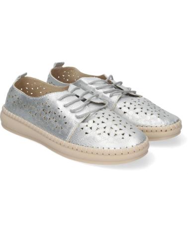 Zapatos PUNTOSALAO  de Mujer ZAPATOS PLATEADOS PLANOS PARA MUJER ESTILO OXFORD CALADO AD-  VARIOS COLORES