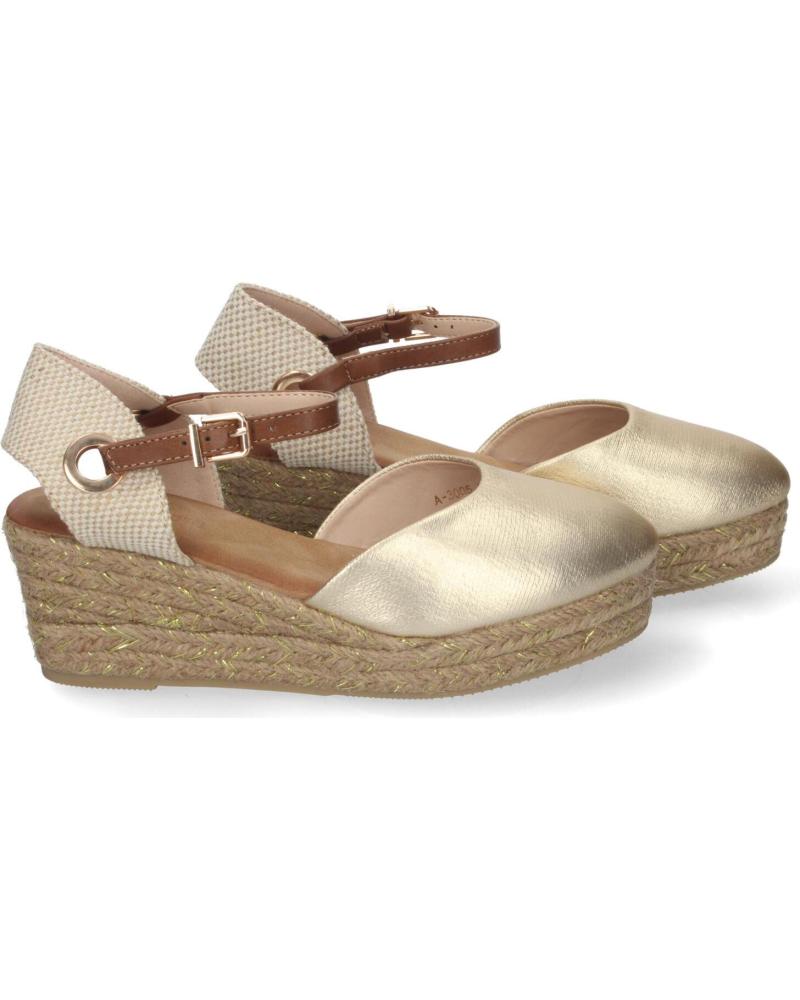 Sandálias De Mujer PUNTOSALAO ALPARGATAS DORADAS DE CUNA EN YUTE