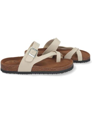 Woman Sandals PUNTOSALAO SANDALIAS PLANAS BIO ESTILO ESCLAVA PARA MUJER COLOR BEIGE Y  VARIOS COLORES