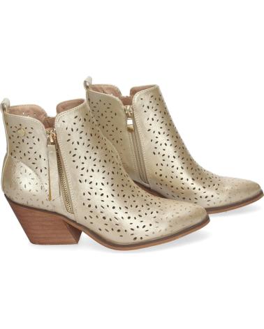 Botines PUNTOSALAO  de Mujer BOTINES DORADOS DE TACON COMODO CALADOS PARA MUJER VR003  VARIOS COLORES