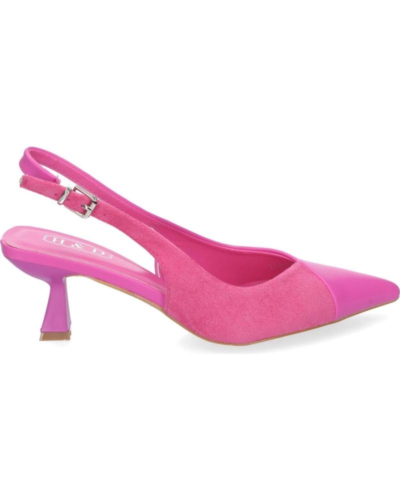 Zapatos Rosa Fucsia Fucsia Zapatos Mujer Salon Tacon Bajo Heel