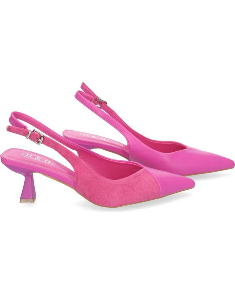 Heel Shoes De Mujer PUNTOSALAO ZAPATOS DE TACON COLOR FUCSIA