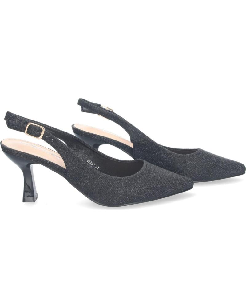 Tacón Bajo Zapatos Tacon Negro Fiesta Zapatos Salon Mujer Negros