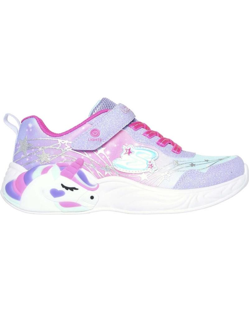 Sneaker SKECHERS  für Mädchen S-LIGHTS UNICORN DREAMS - WISHFUL MAGIC  LVHP