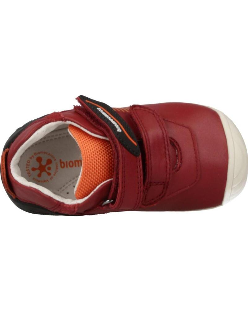 Biomecanics 191159 Stivaletti Primi Passi Per Bambini - Pelle, Chiusura A Strappo, Suola Flessibile E Leggera, Colore Blu/Arancione