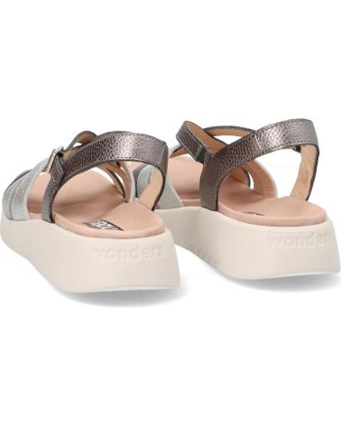 Sandales WONDERS  pour Femme SANDALIA  PLOMO