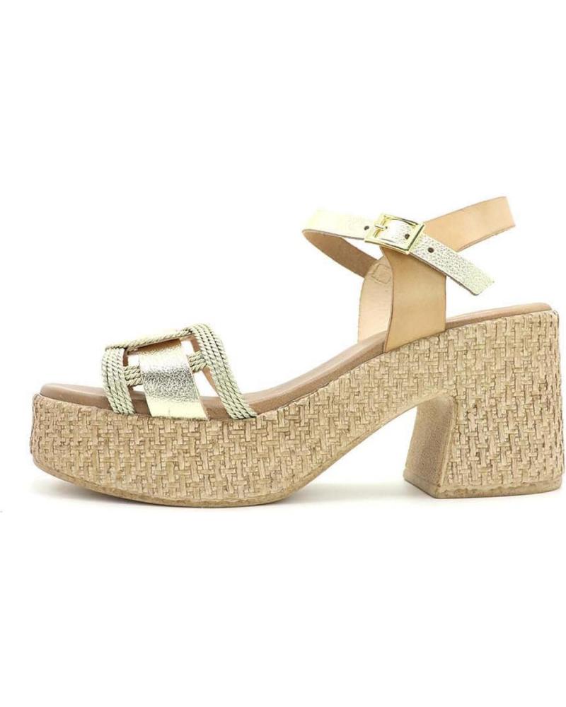 Woman Sandals PORRONET SANDALIA 3061  NATURAL - PLATINO