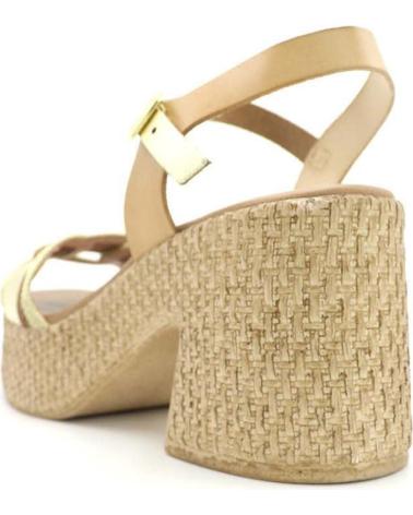 Sandálias PORRONET  de Mulher SANDALIA 3061  NATURAL - PLATINO