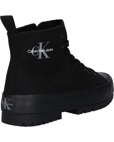 Bottines CALVIN KLEIN  pour Femme YW0YW01519 LUGGED HYBRID  0GT TRIPLE BLACK