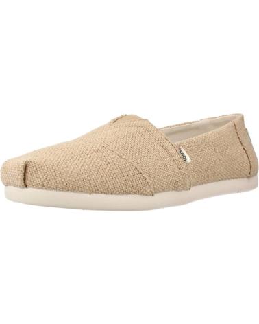 Zapatos TOMS  de Hombre ALPARGATAS HOMBRE MODELO 124480 COLOR BEIS  NATURAL